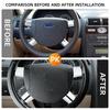 Для Ford Mondeo 2004 2005 2006 Накладка-стикер на рулевое колесо 4 шт. Декоративная ABS хромированная накладка Аксессуары для интерьера