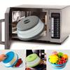 Microwave Splatter Cover Collapsible Food Plate Cover Drainer Basket Microwave Heating Splash-proof Cover Kitchen Cooking Lid