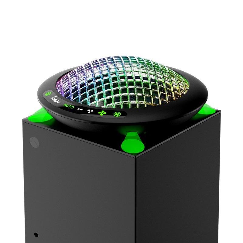 Вентилятор охлаждения UFO с 11 RGB-лампами, автоматическая система охлаждения, скорость вращения вентилятора регулируется в зависимости от температуры для консоли Xbox Series X, низкий уровень шума, 3 скорости, порт USB