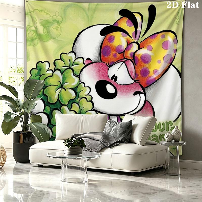 Diddl Custom Name Wall Tapestry Aesthetic Wall Hanging Printed Fabric Blanket Decorative Tapestries for Bedroom Living Room Home Decor