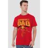 Iron Man Mens Invincible Dad Flying Fathers Day T-Shirt