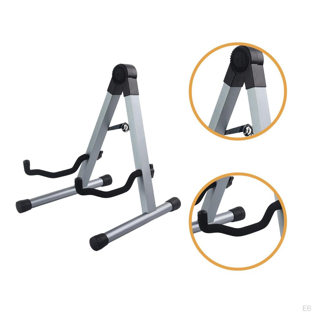 Складная гитарная стойка А-образной рамы Поролоновые держатели Стабильная поддержка Держатель для скрипки укулеле классической гитары