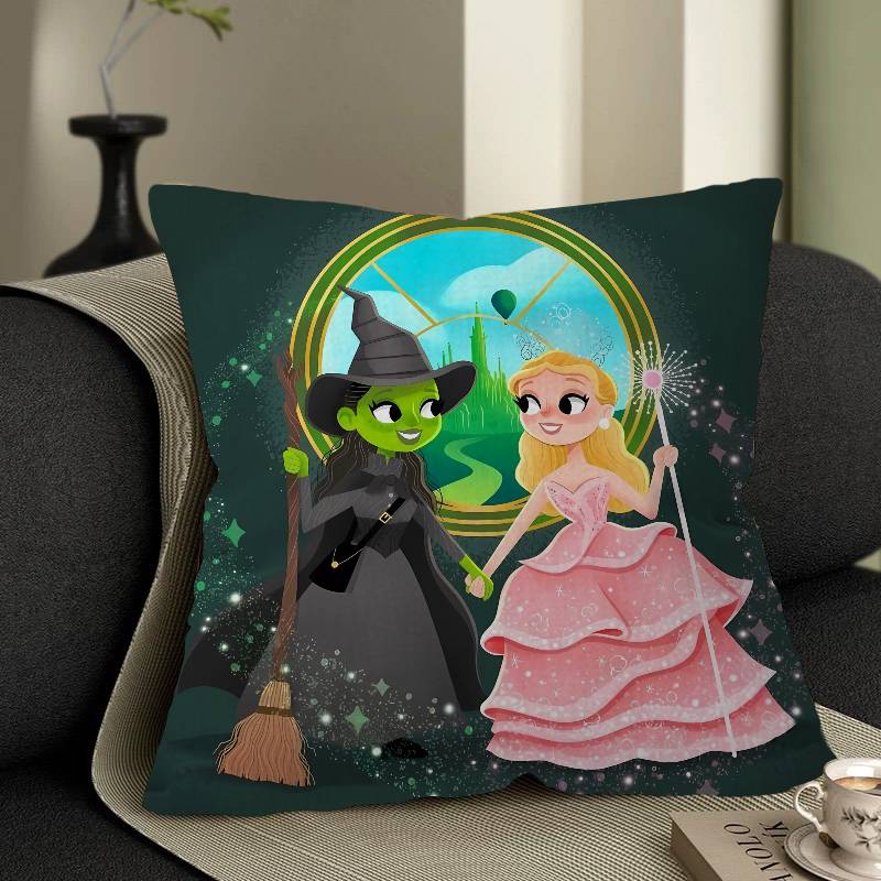 WickeES Elphaba Glinda Pillow Gifts Home Office Furnishings Bedroom Sofa Car Cushion Cover case xcm