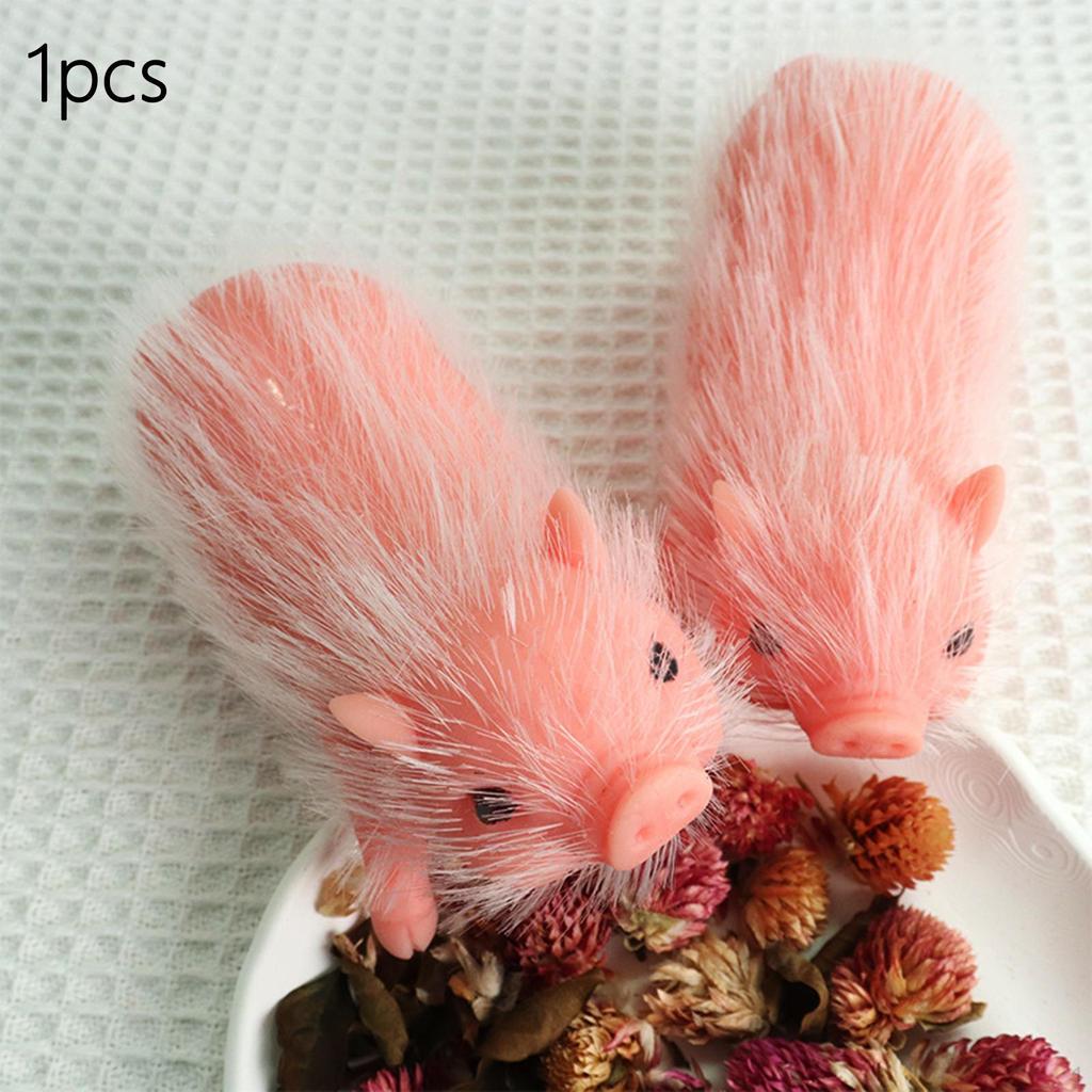 Lovely Silicone Realistic Piglet Full Body Silicon Sensory Toy for Halloween Pink