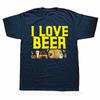 Футболки с забавным графическим принтом I Love Beer для мужчин, уличная одежда Y2k, топы для вечеринок Friends Beer DAY Drinker, одежда больших размеров, футболки с коротким рукавом