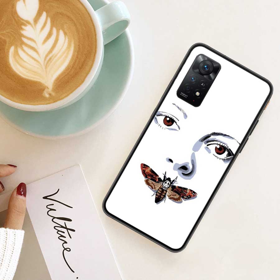Горячий фильм Молчание ягнят Чехол для телефона Для Redmi 13 14C 12 12C Note 14S 14 Pro Plus 10 10A 10C 9 9A 9C 9T 8 8A 7 7A TPU C