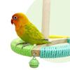 Вращающаяся жердочка-игрушка для клетки попугаев, корелл, неразлучников. Дерево, хлопковая веревка. Вращающиеся аксессуары для активности и упражнений.