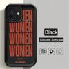 Women in English Silicone Cover For lPhone 17 16 1112 13 14 15 Pro Max Case For lPhone 12 13 14 15Plus Fundas Case Cover Bumber