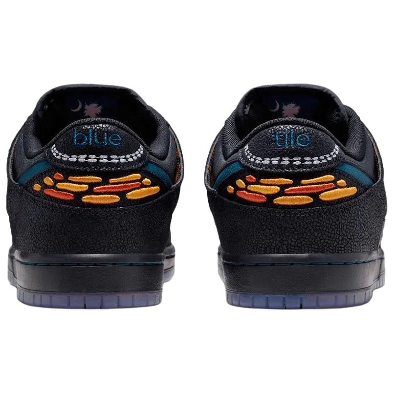 Bluetile x Nike SB Dunk Черный Марина Белый Мужские Кроссовки Марина-Белый-Костер-Оранжевый-Судебный-Синий-Оранжевый-Горизонт IQ1323-001