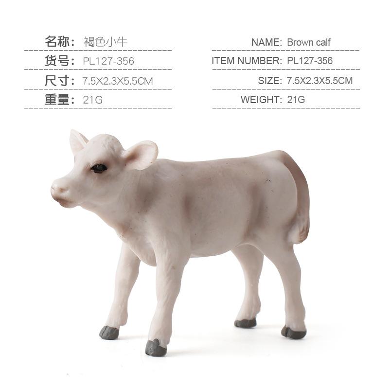 Children'S Simulation Solid Wildlife Cow Thar Cow Ranch Poultry Toy Collection Ornament Model