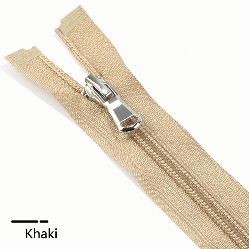 5 Items 40-80cm (15-31 Inch ) Nylon Open-End Zip Zipper 5# For Apparel Outerwear Tailor Sewing Crafts Nylon Zippers Accessories 13 Color