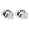 2PCS RV Table Base Cr Plated Aluminium Slick Surfaces 6 Holes Table Floor Mounting Base Plate