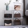Practical Clear Space-saving Visible Desktop Storage Boxes for Purse Clutch Handbag Book Storage Box