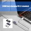 Адаптер USB4.0 со скоростью передачи данных 80 Гбит/с, Power Delivery 240 Вт, видео 8K@60 Гц для быстрого подключения, эффективной зарядки