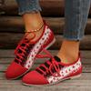 Womens Walking Shoes 2025 New Style Casual Lace-up Design Low Heel Sports Shoes Comfortable Mesh Breathable Outdoor Tennis Shoes
