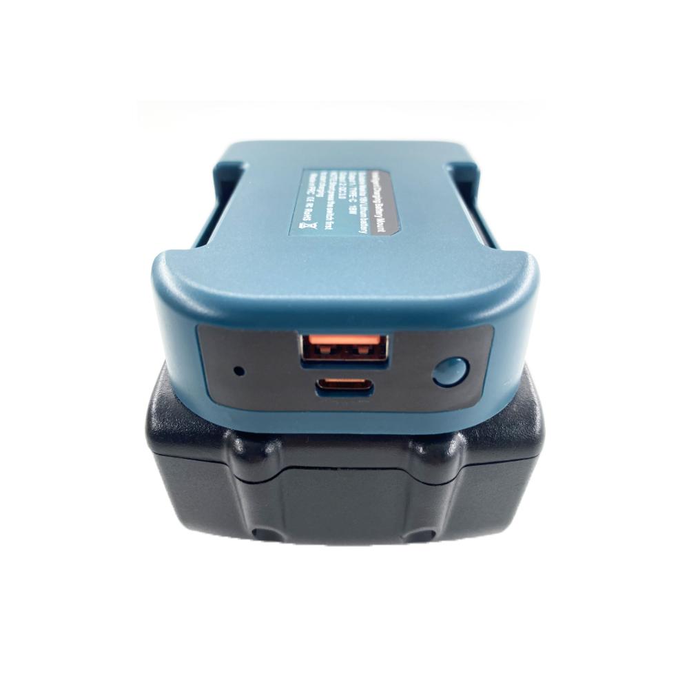 Стойка для быстрой зарядки Makita/18V BL1840 BL1850 BL1860 с портом USB C 15 Вт и 5 В