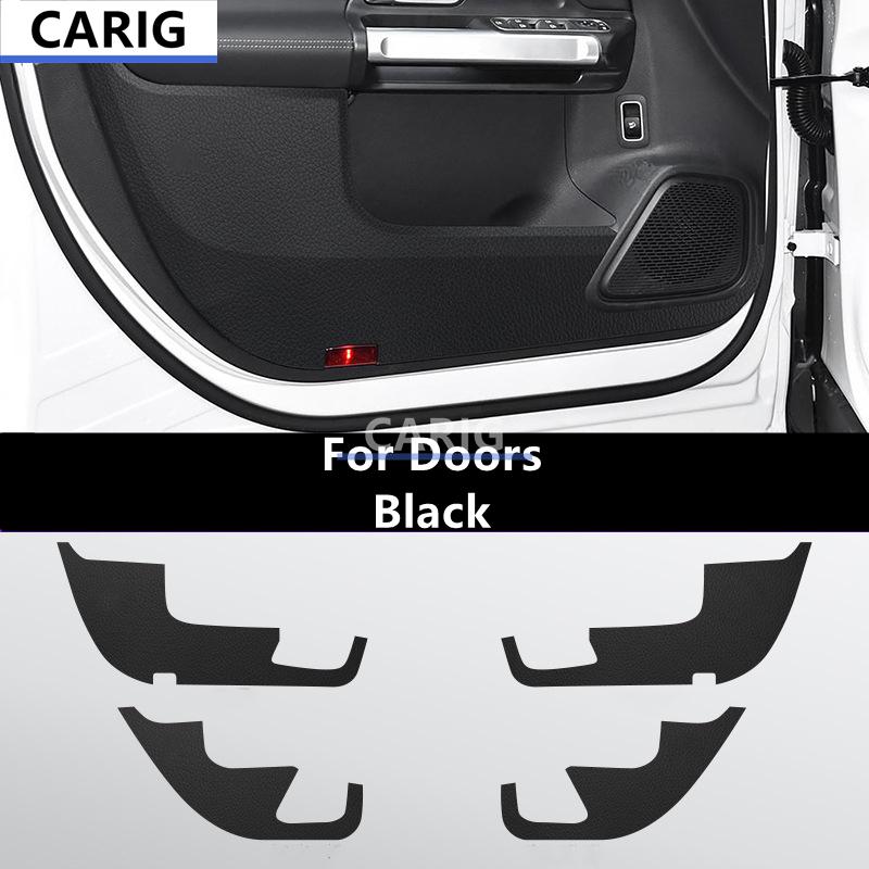 For Mercedes-Benz GLB 19-26 X247 Leather Door Anti-kick Sticker Modified Car Interior Protection Film Modification Accessories