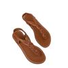 2025 summer new foreign trade large size woven women's shoes casual flat toe beach sandals slippers