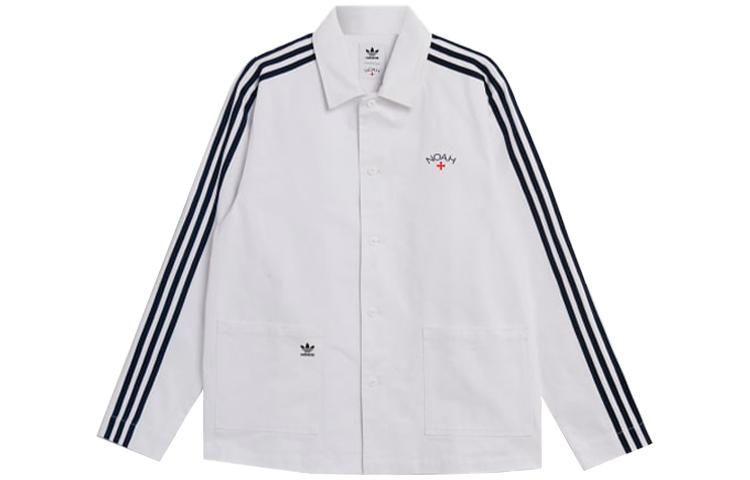 adidas Originals X NOAH Мужские куртки Белый лацкан Умеренный Другое GS1391