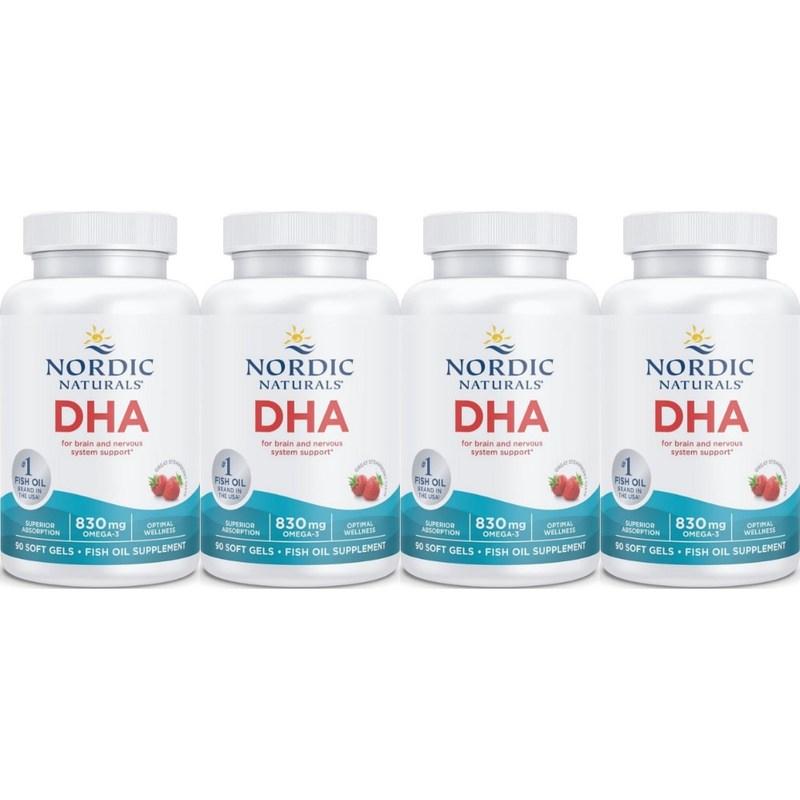 Nordic Naturals Nordic Naturals DHA Strawberry, 90 Tablets, 4 Count