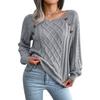Women Cable Knit Sweater Long Sleeve Round Neck Pullover Loose Pure Color Women Knit Sweater for