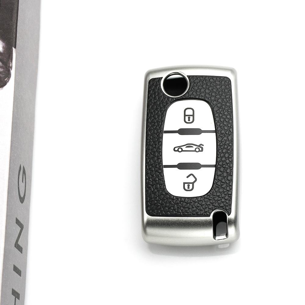 Чехол-держатель для брелока автомобиля с 2/3 кнопками для Peugeot 407 3008 5008 207 307 308 Для Citroen DC2 C3 C4 C5 C6 SG C8 Xsara Picasso