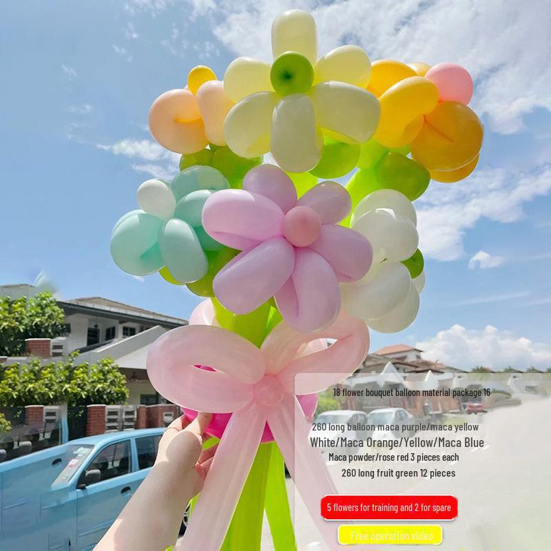 Internet Celebrity Daisy Birthday Balloon Bouquet and Picnic Decor Set