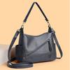 Small Square Bag Women's Soft Leather Handbag Shoulder Crossbody Bag Mother Bag