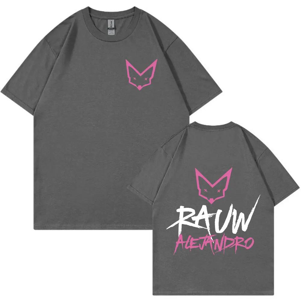 Rauw Alejandro T Shirt Cartoon Print Kawaii Short Sleeve Tee Shirt Unisex Women Clothes 100 Cotton Casual ONeck Oversized Tshirt