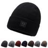 Men'S Wool Hat Winter Fashion Thermal Hat Fleece Thickened Outdoor Riding Knitted Hat Men