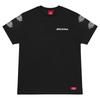 Dickies Мужская футболка с круглым вырезом и короткими рукавами, дизайн с принтом букв и несколькими логотипами, черный DK010360BLK