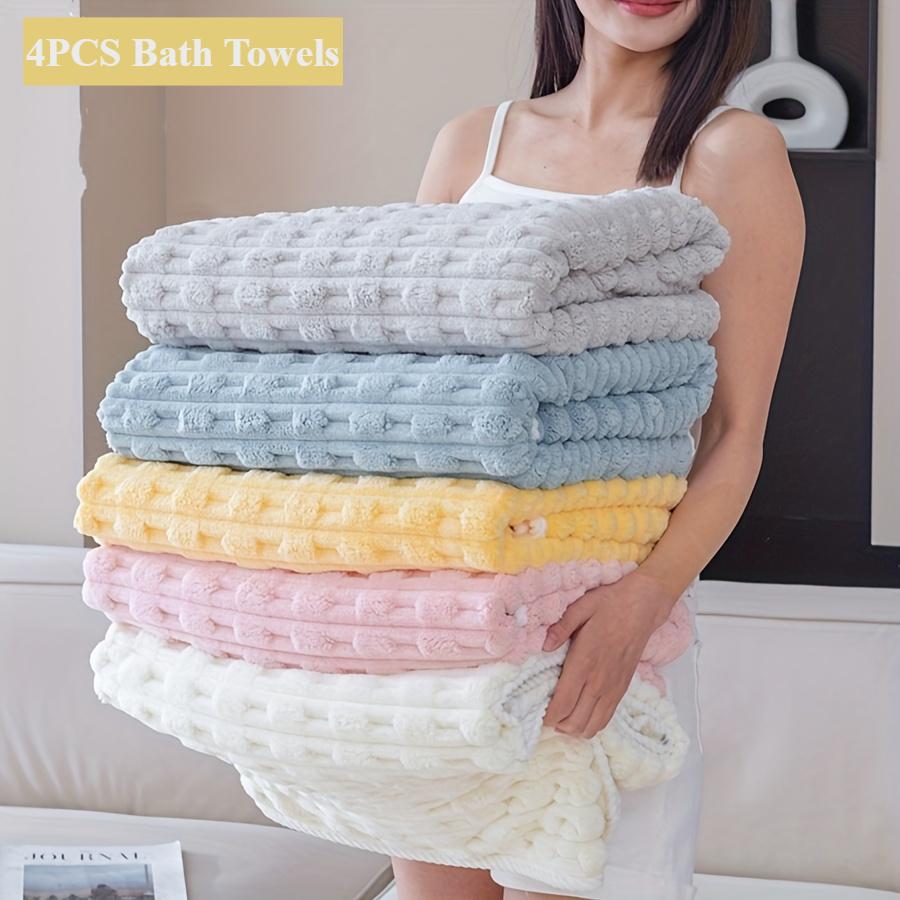 Soft Ultra-fine Fiber Bath Towel Absorbent and Quick Drying Towel Home Soft Thickened Coral Velvet Bath Towel CDN