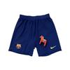 Logo Animal Pattern Barcelona Player Edition Summer Elastic Waist Sports Shorts Men Shorts Blue AJ5285-455
