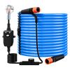 VEVOR 30.5m Heated Water Hose for RV -43 degrees C Anti Freeze Drinking Water Hose, 12.7 mm ID, Smooth Surface, with Leakage Protection GFCI