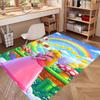 Princess Peach Toadstool Print Rug, Washable Floor Carpet, For Entryway Dorm Laundry Room Office Study, Home Decor Birthday Christmas Gift