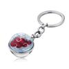 Keychain Sharingan Naruto With Glass Ball Cartoon Style For Memorabilia Anime
