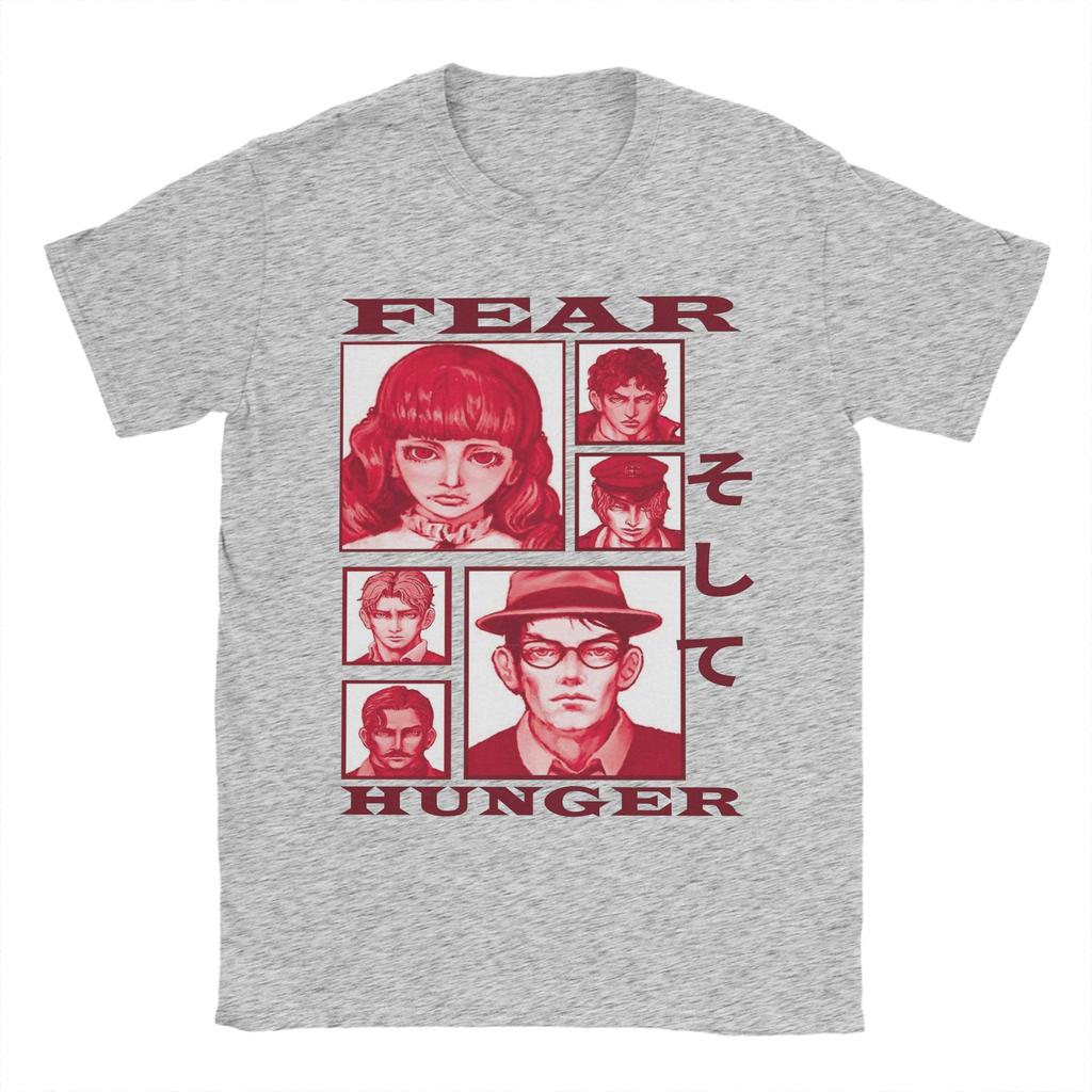 Новинка Fear And Hunger Инди Хоррор Футболка Мужская Круглый Вырез Короткий Рукав Топы Хлопок Летняя Одежда