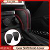 Чехол на ручку переключения передач из натуральной кожи для Volkswagen VW Tiguan L MK2 2017-ошейники-шестерни