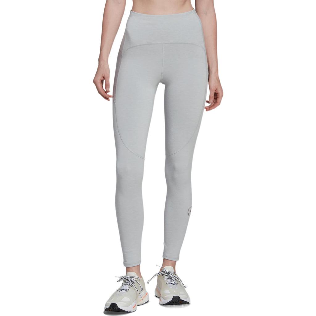 Adidas X Stella McCartney Collaboration однотонные леггинсы с высокой талией и принтом логотипа женские леггинсы серые HH7222