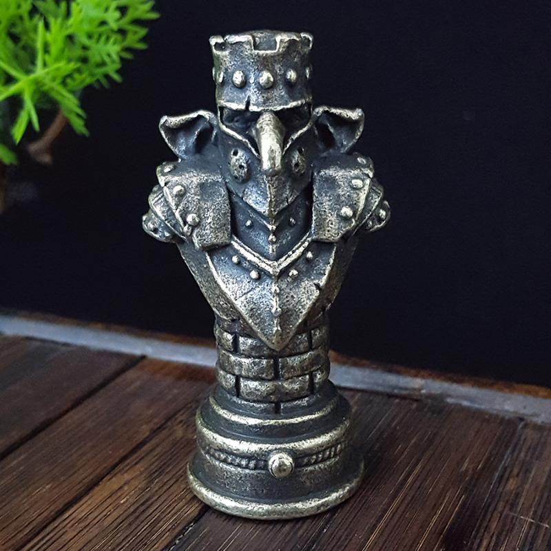 1 шт., Орнамент «Череп с мечом и щитом», Домашнее украшение, Настольный орнамент, Игрушка/Поделка на Хэллоуин