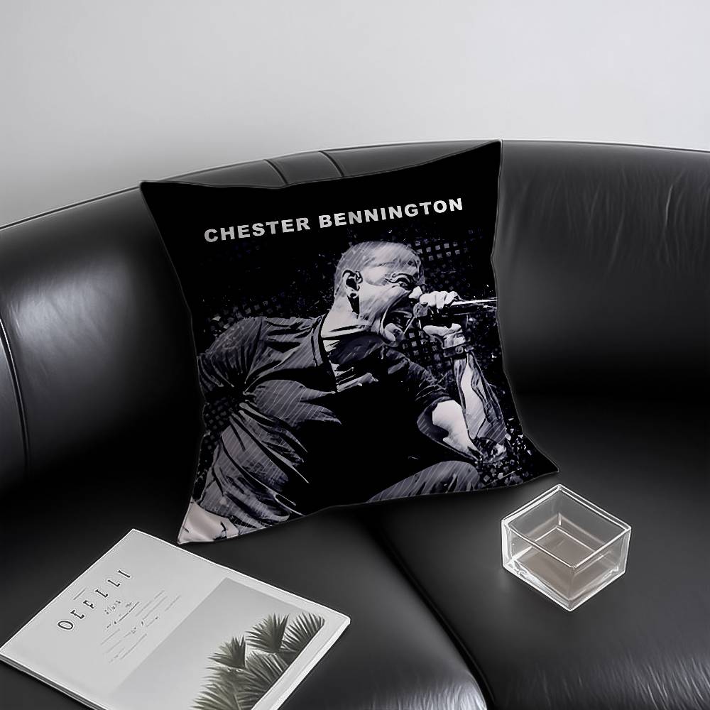 Singer C-Chester B-Bennington Pillow Case Anti-Dustmite Invisible Zipper Sofa Bed