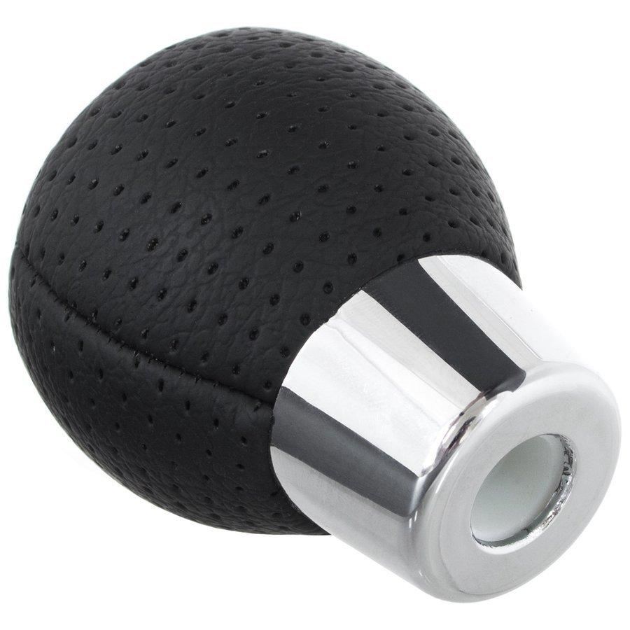 Mitsubishi Lancer VIII 2007- 6-Speed Gear Shift Knob, Black Perforated Eco Leather