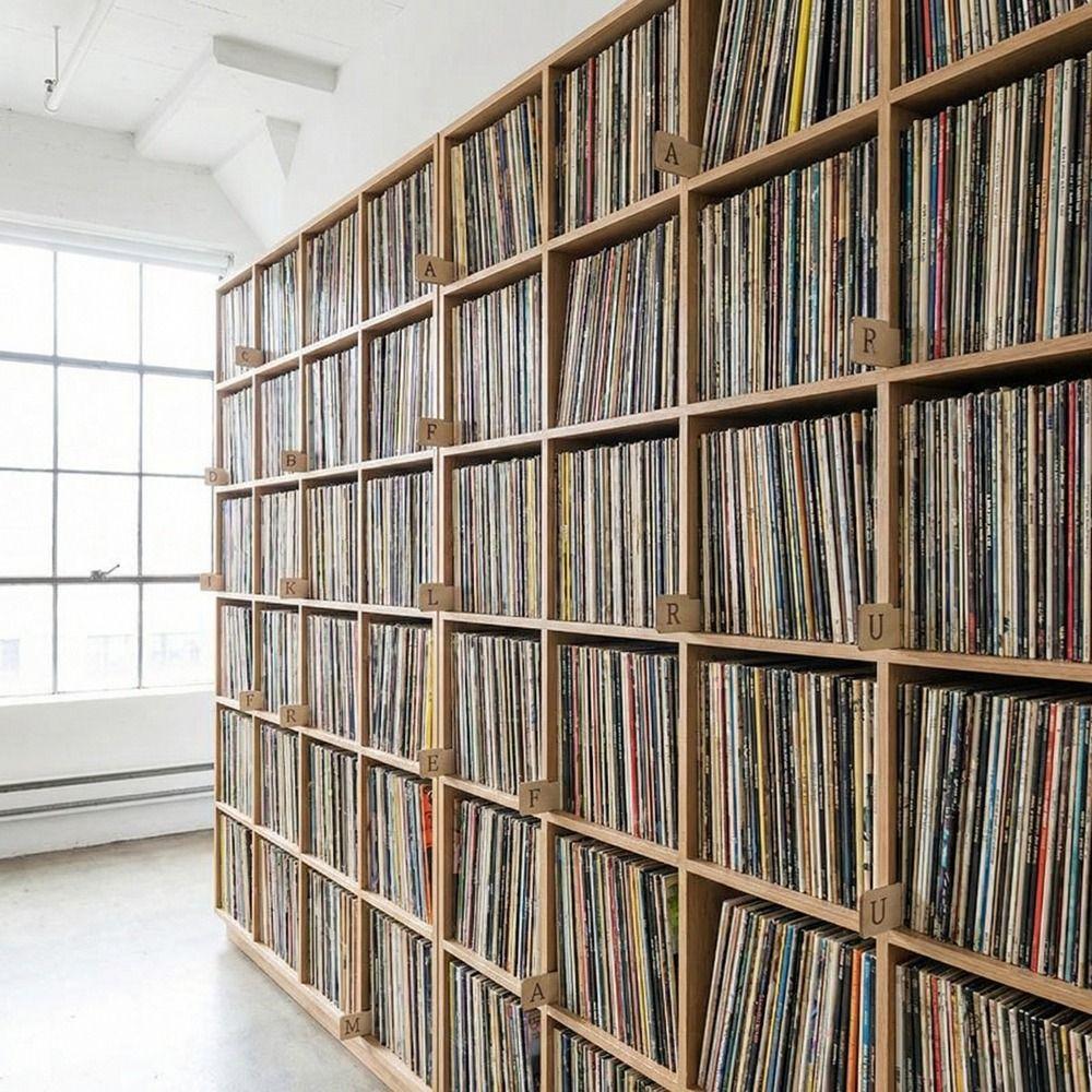 Wooden Vinyl Record Dividers Alphabetical a-Z Record Index Card Music Collection