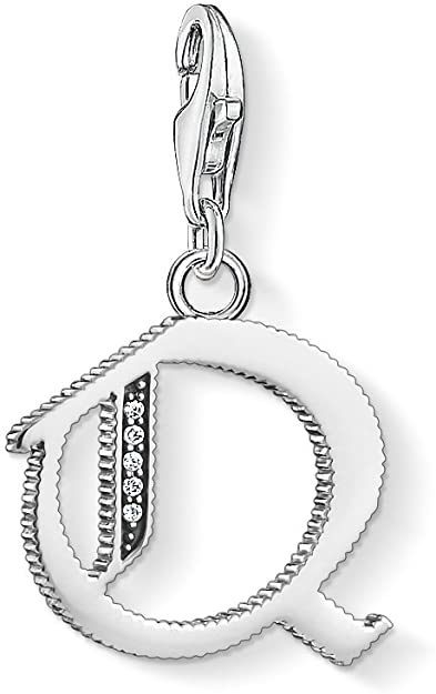 Thomas sabo women silver pendant - 1597-643-21 letter q charm