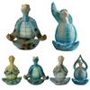 Yoga Meditation Turtle Ornament Sitting Tortoise Figurine Statue Animal Sculpture Indoor