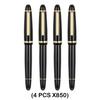 1/5 шт. Перьевая ручка JINHAO X850 Черный корпус Золотой зажим Перо EF/F/M Ираурита для письма Офисные Школьные принадлежности Канцелярские товары