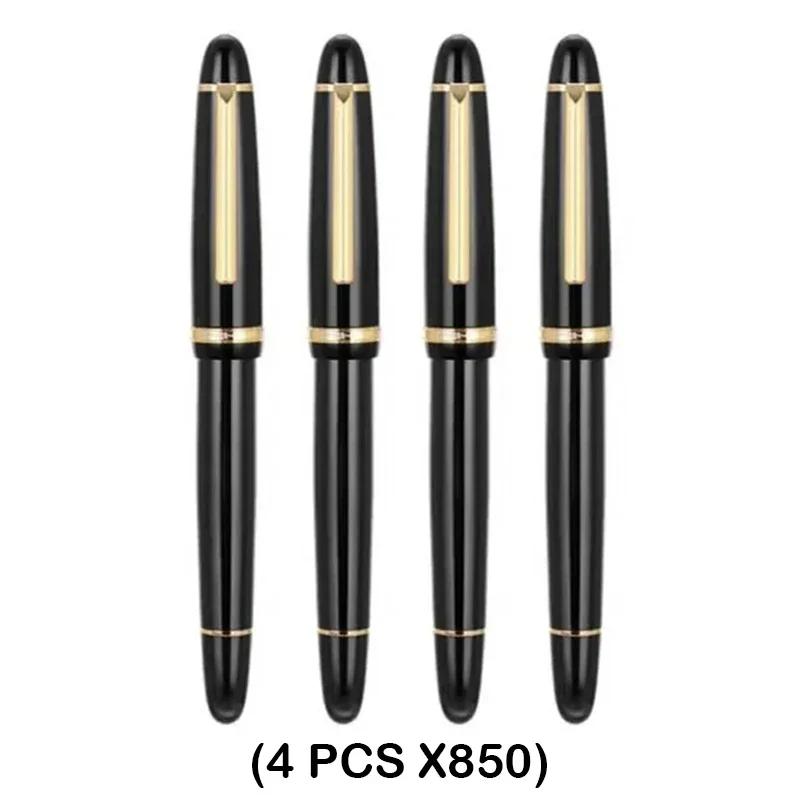 1/5 шт. Перьевая ручка JINHAO X850 Черный корпус Золотой зажим Перо EF/F/M Ираурита для письма Офисные Школьные принадлежности Канцелярские товары