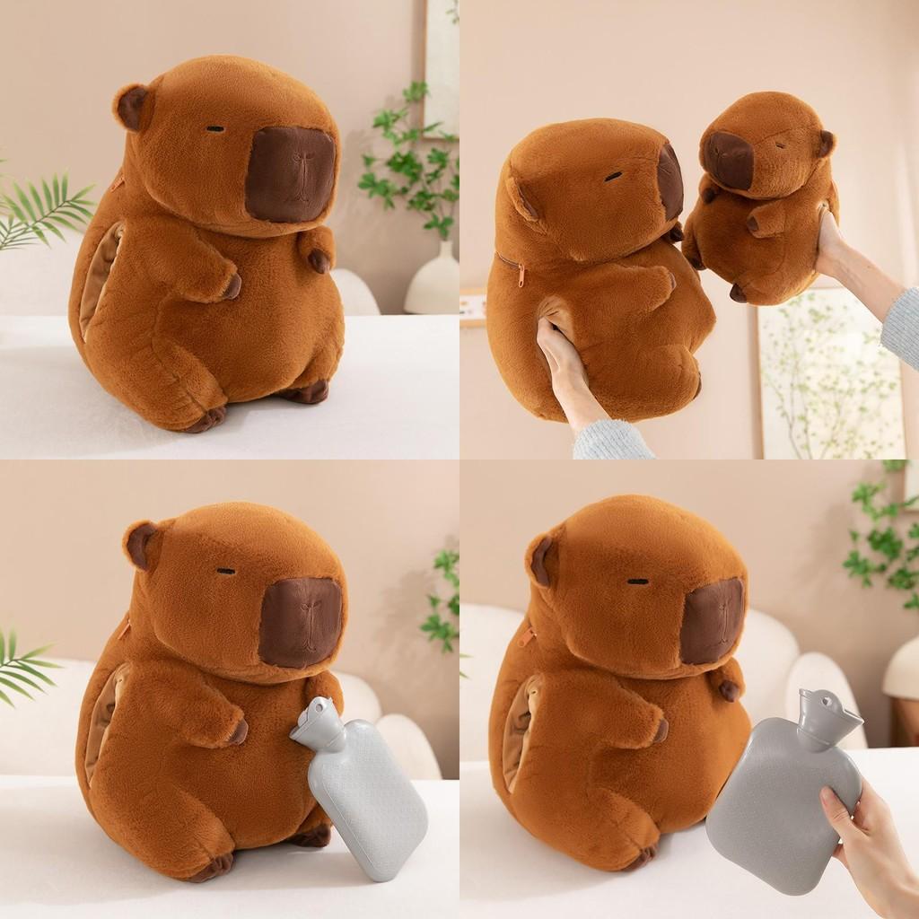 Warmer Capybara Hand Plush Toy Stuffed Animal Doll Cute Decoration Kids Gift