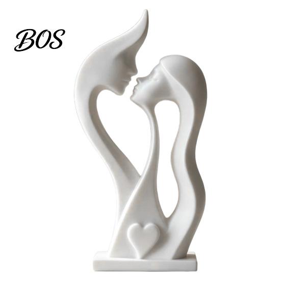 Sweet Love Symbol Gifts for Wedding Abstract Couple Figurine, Modern Minimalist Lover Statue Home Decor, Romantic Sculpture Artistic Statues Interior