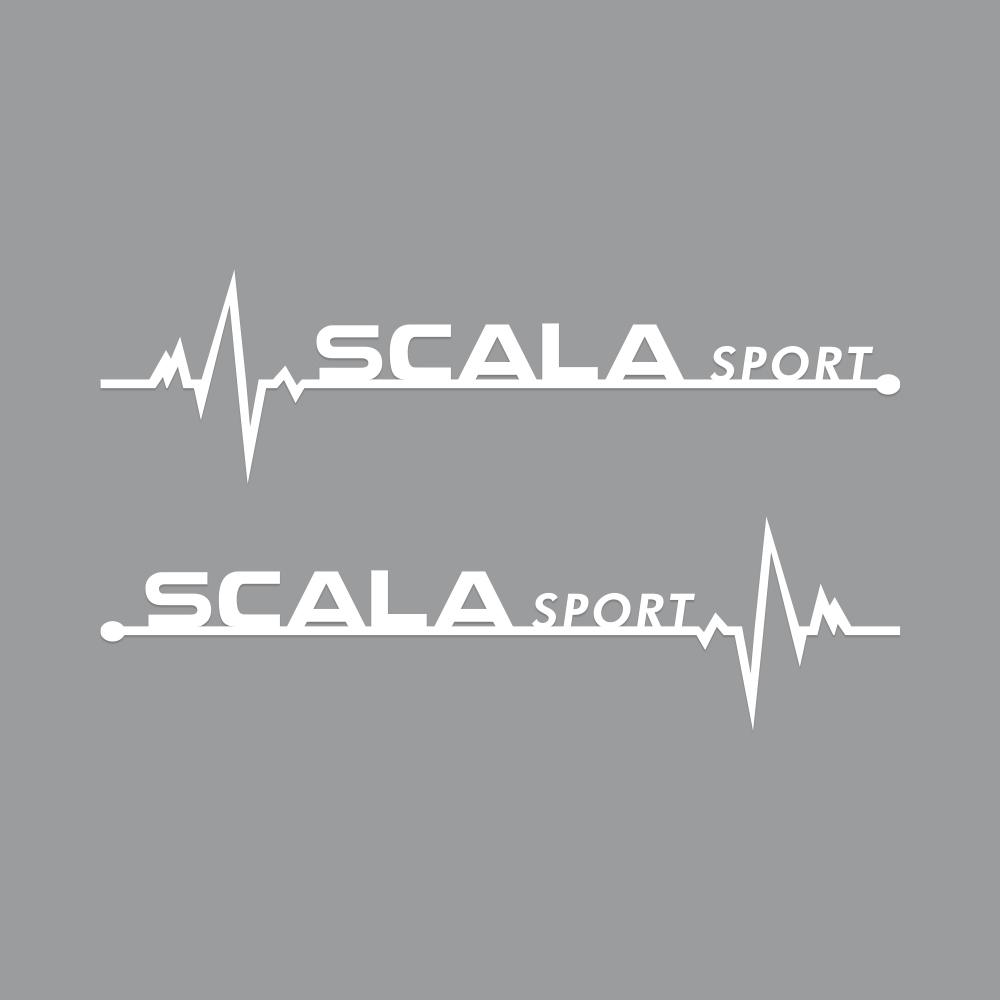 Car Styling Sticker 2PCS Side Window Creative Decorative Decals for Skoda Octavia Rapid Fabia Superb Kodiaq Scala Karop Kamiq